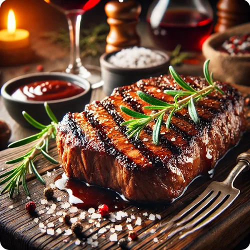 Chuletón Gourmet a la parrilla con barbacoa