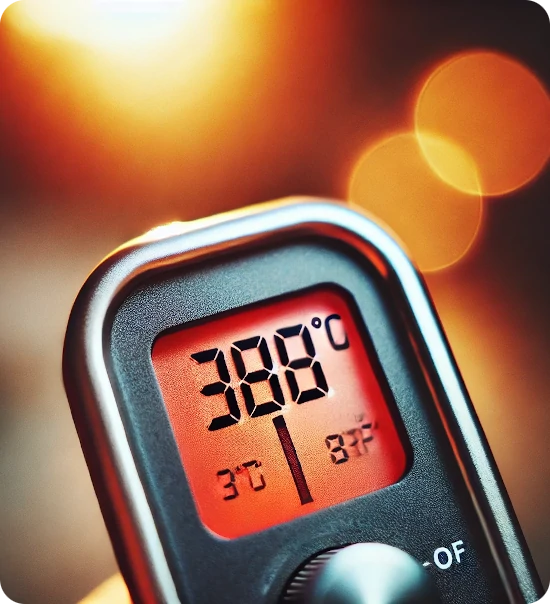 Barbacoas con Temperaturas más altas y estables. 