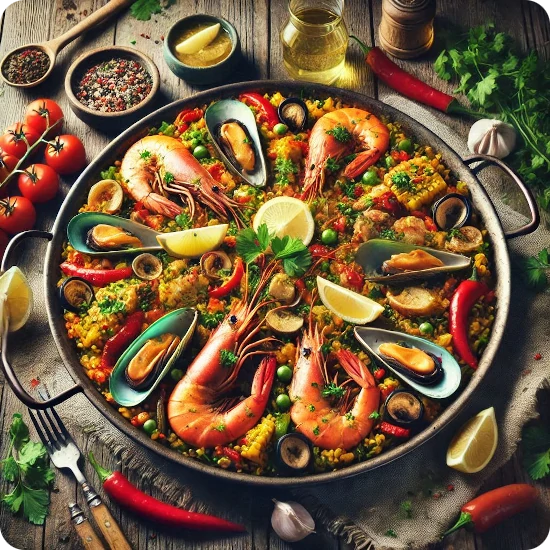 Paella mixta con Barbacoa EKE